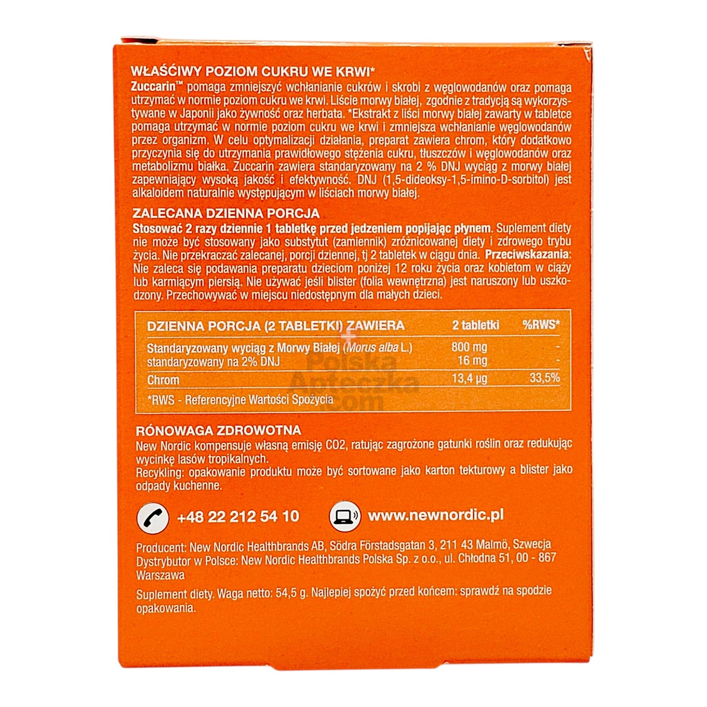 zuccarin white mullberry 60 tablets ingredients