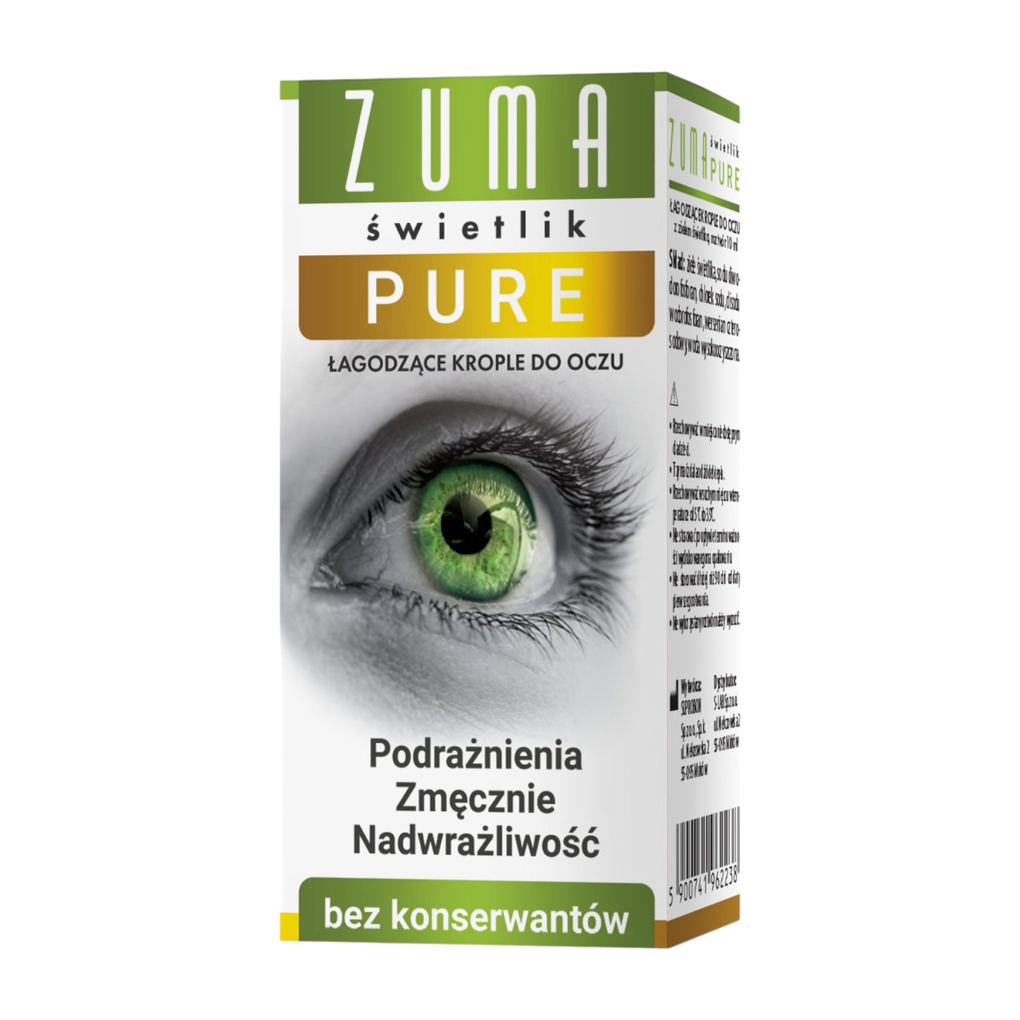 Zuma Świetlik Plus 10ml – Soothing Herbal Eye Drops with Eyebright and Chamomile