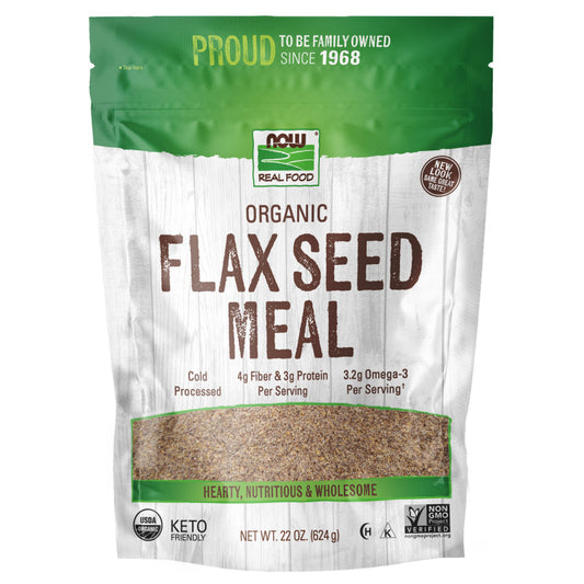 Flax Seed Meal, Organic - 22 oz.