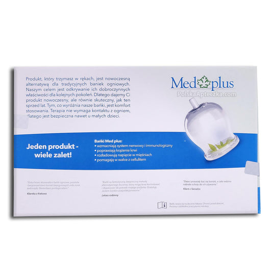 MedPlus Fireless Cupping Therapy Set 12 medical cups and pump back