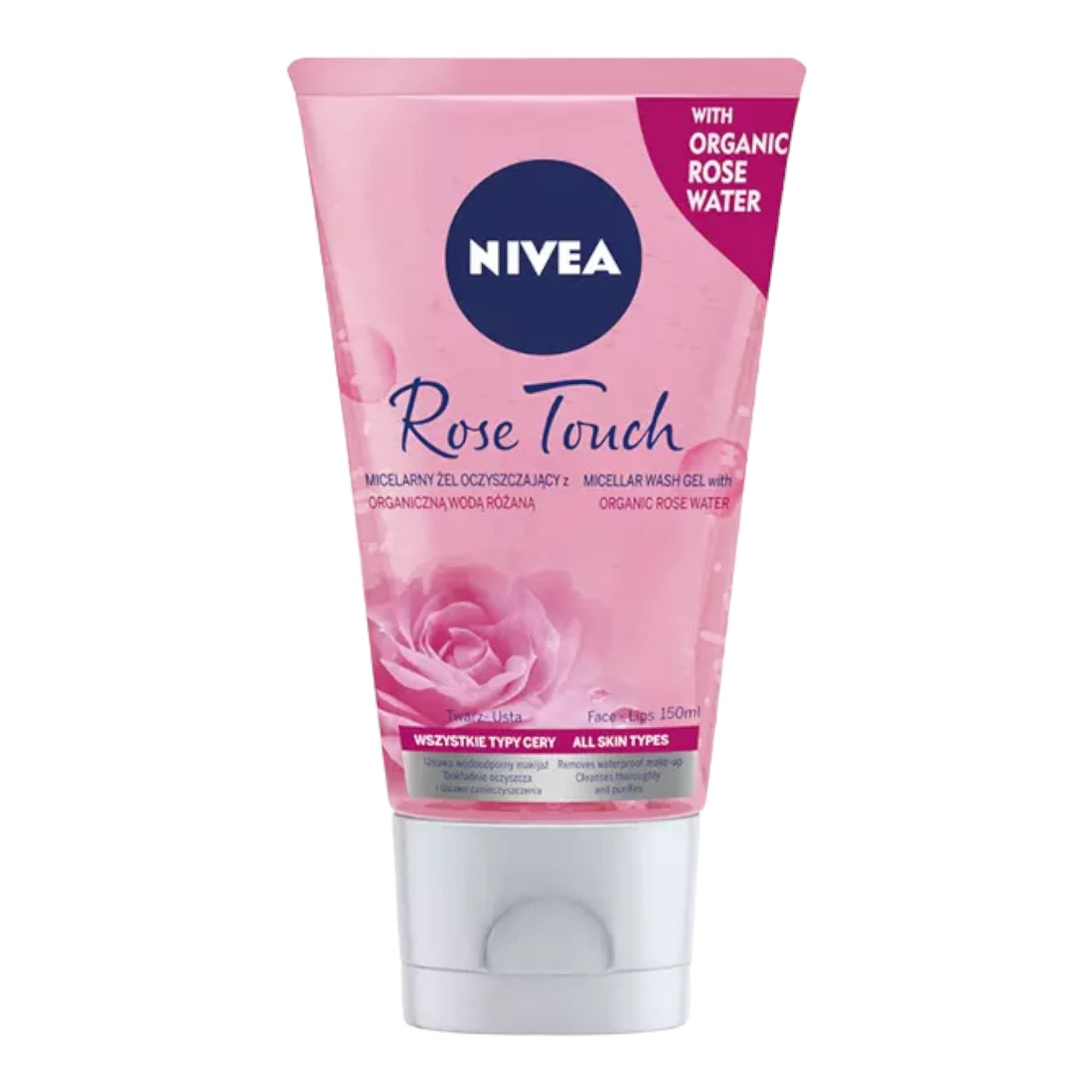 Nivea Aqua Effect Micelarny żel oczyszczający z woda różana 150ml