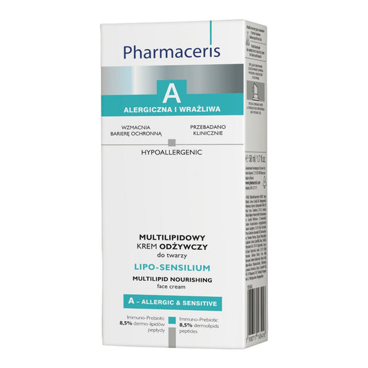 Pharmaceris A, Lipo-Sensilium Multilipidowy krem odzywczy do twarzy SPF15 50ml
