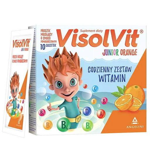 VisolVit Junior Orange, Effervescent Powder, 10 Sachets