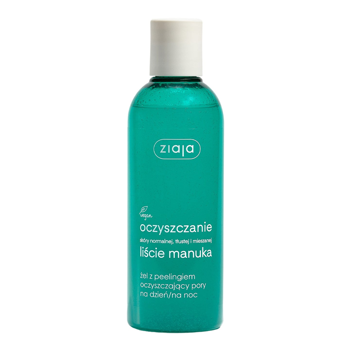 Ziaja, Oczyszczanie skóry normalnej, tłustej i mieszanej liście manuka żel peeling do twarzy 200ml