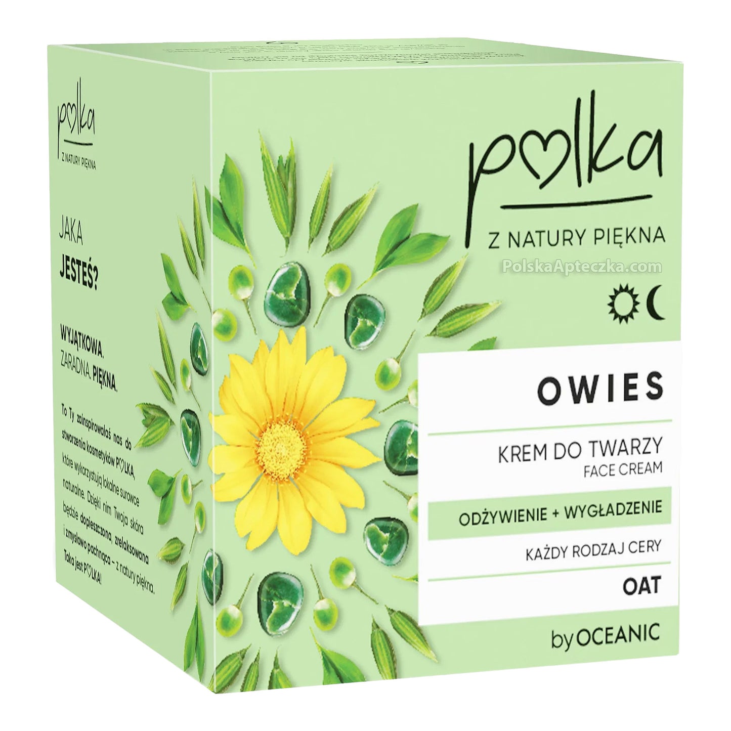 AA Oceanic, POLKA Krem do twarzy rozświetlenie+odżywienie OWIES dzień/noc 50 ml