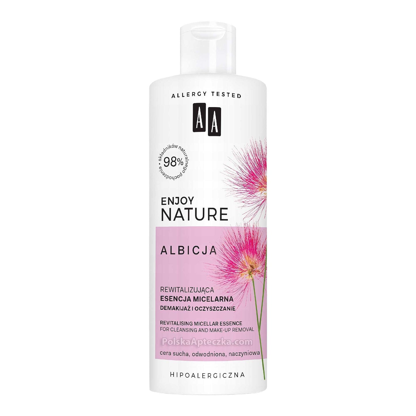 AA Oceanic, Enjoy Nature ALBICJA Rewitalizujacy plyn micelarny do demakijazu cera sucha 400 ml
