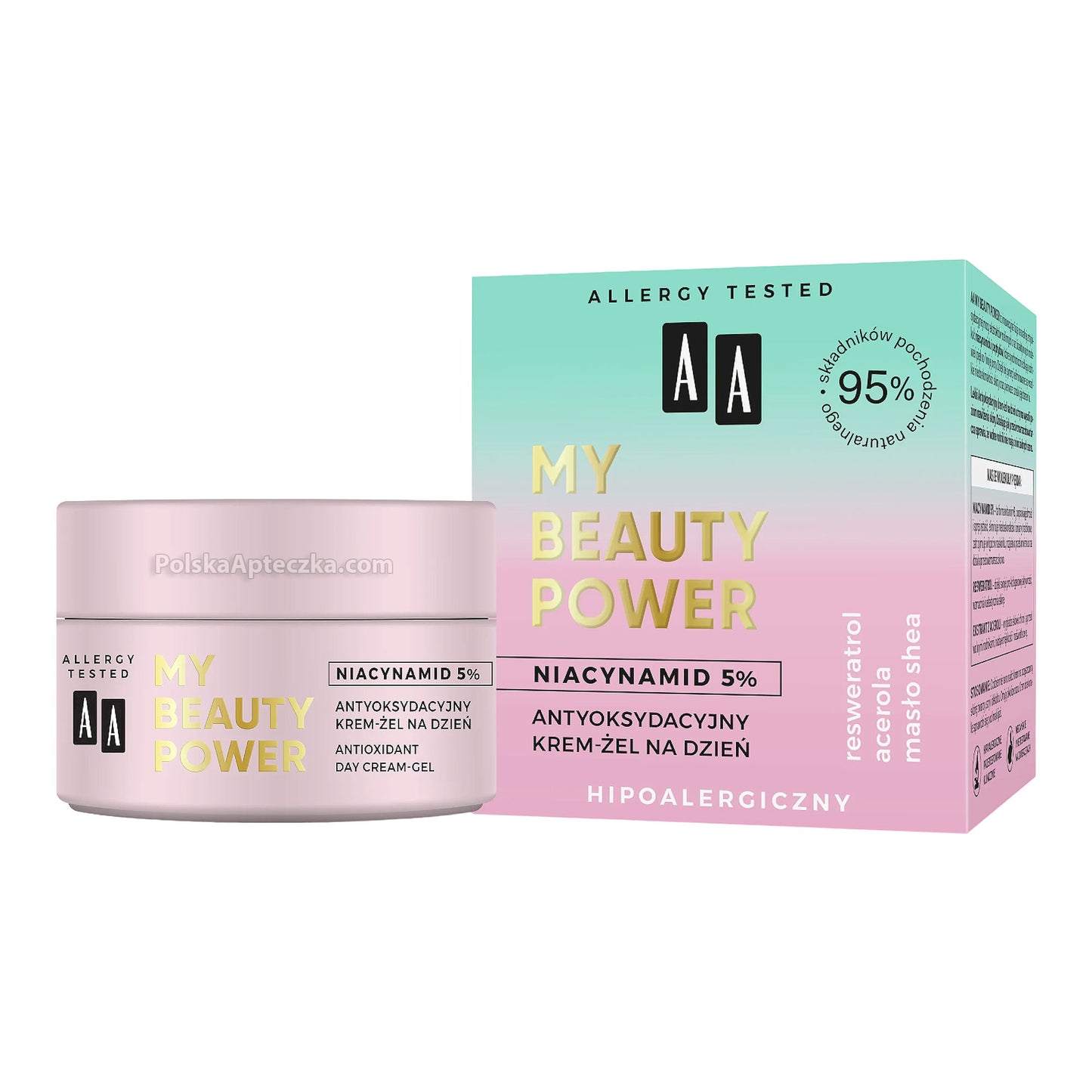 AA Oceanic, MY BEAUTY POWER NIACYNAMID 5% Antyoksydacyjny krem-żel na dzień 50 ml