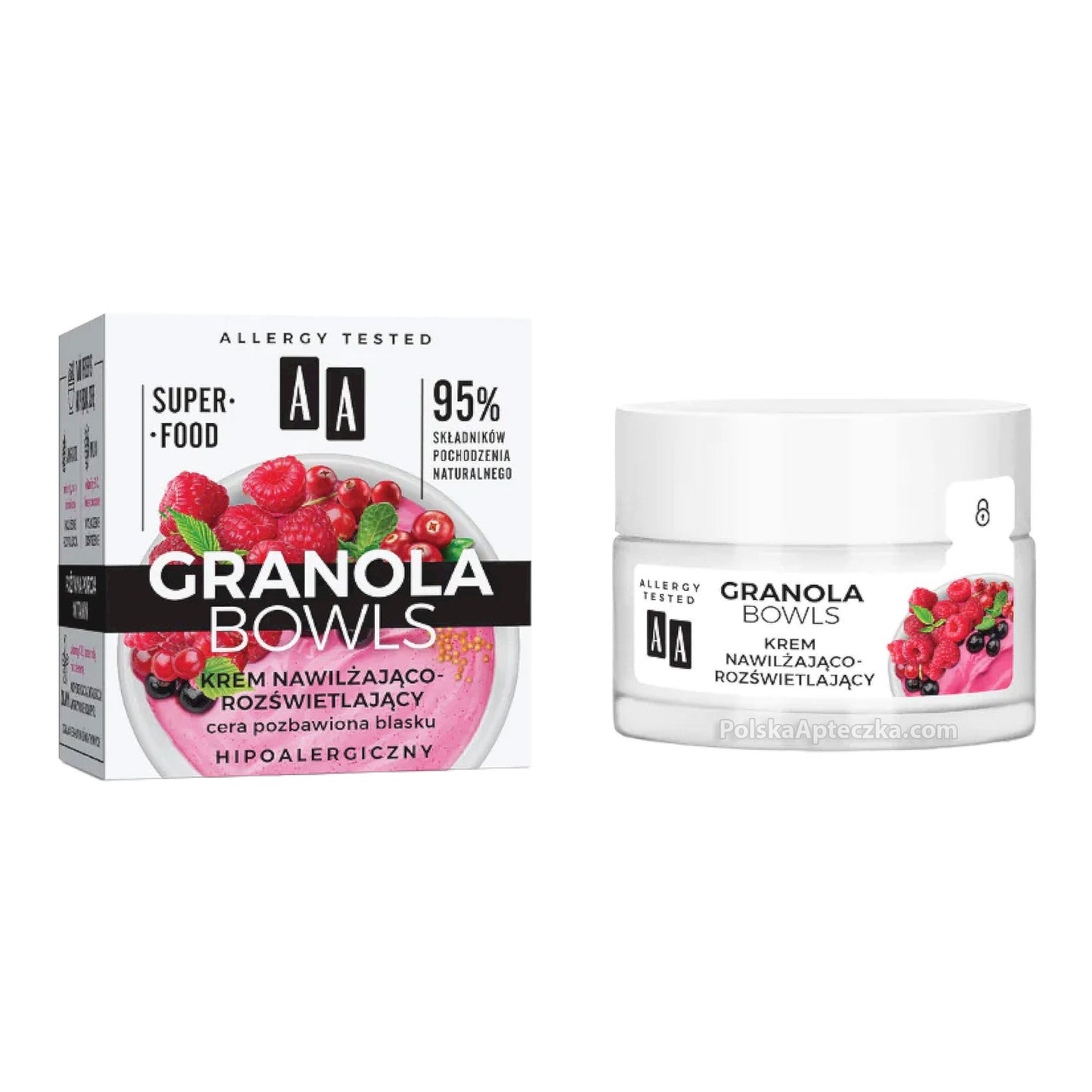 AA Oceanic, Granola Bowls krem nawilżająco-rozświetlający cera pozbawiona blasku 50 ml