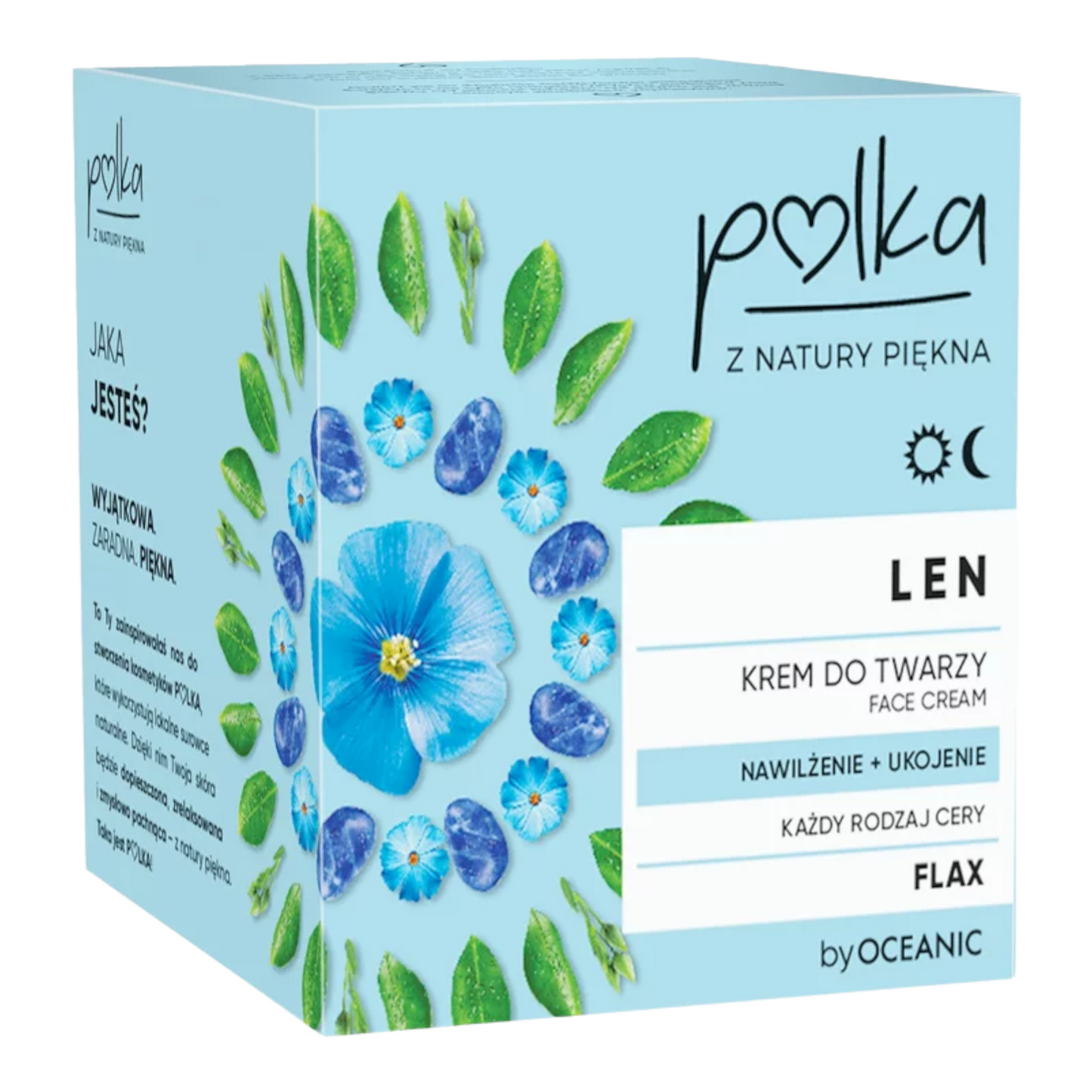 AA Oceanic, POLKA Krem do twarzy nawilżenie ukojenie LEN dzień/noc 50 ml