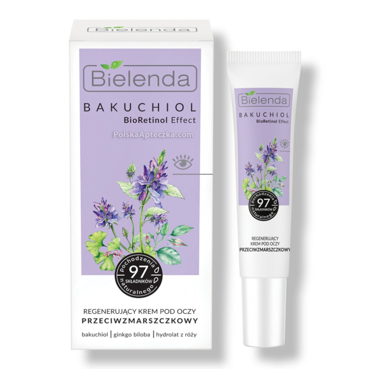 Bielenda, Bakuchiol, BioRetinol krem pod oczy przeciwzmarszczkowy 15 ml