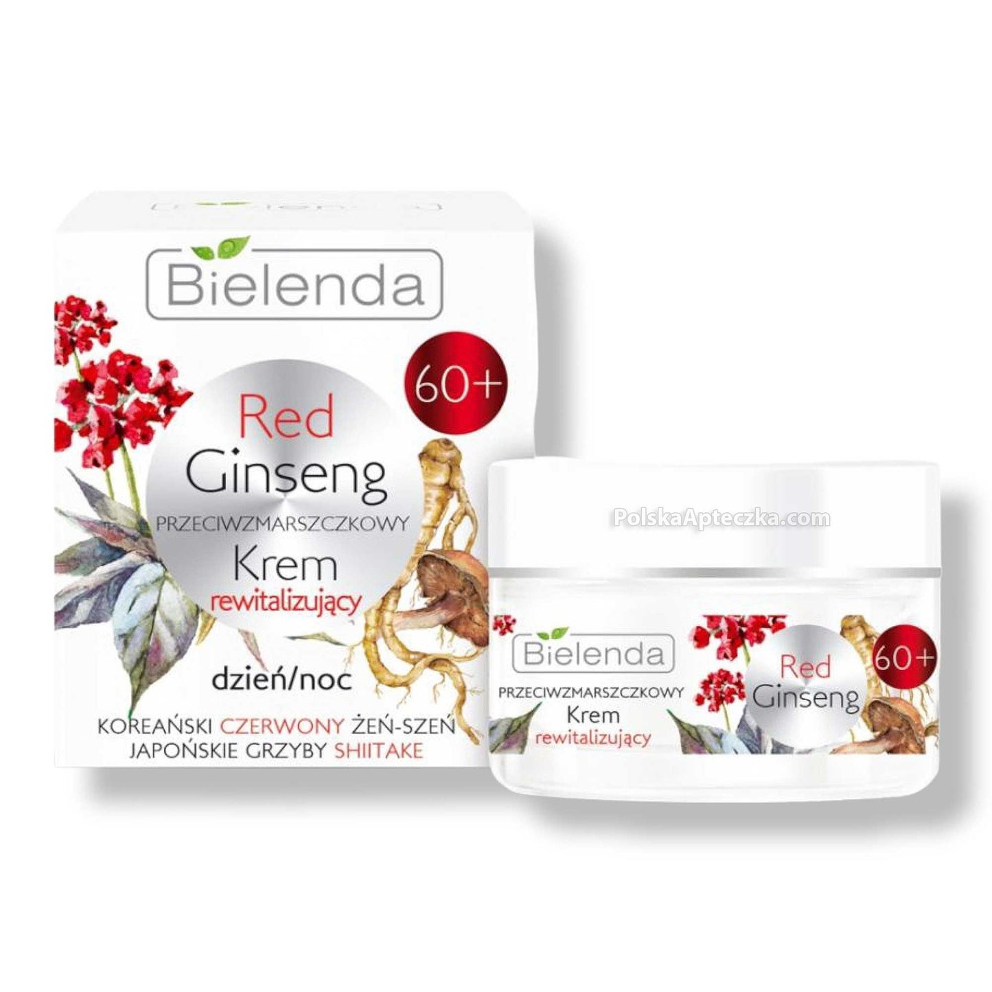 Bielenda, Red Ginseng, 60+ Krem do twarzy rewitalizujący dzień/noc 50 g