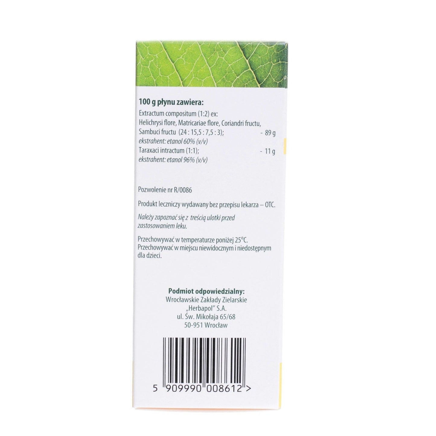 Cholesol Płyn na niestrawności 100g back