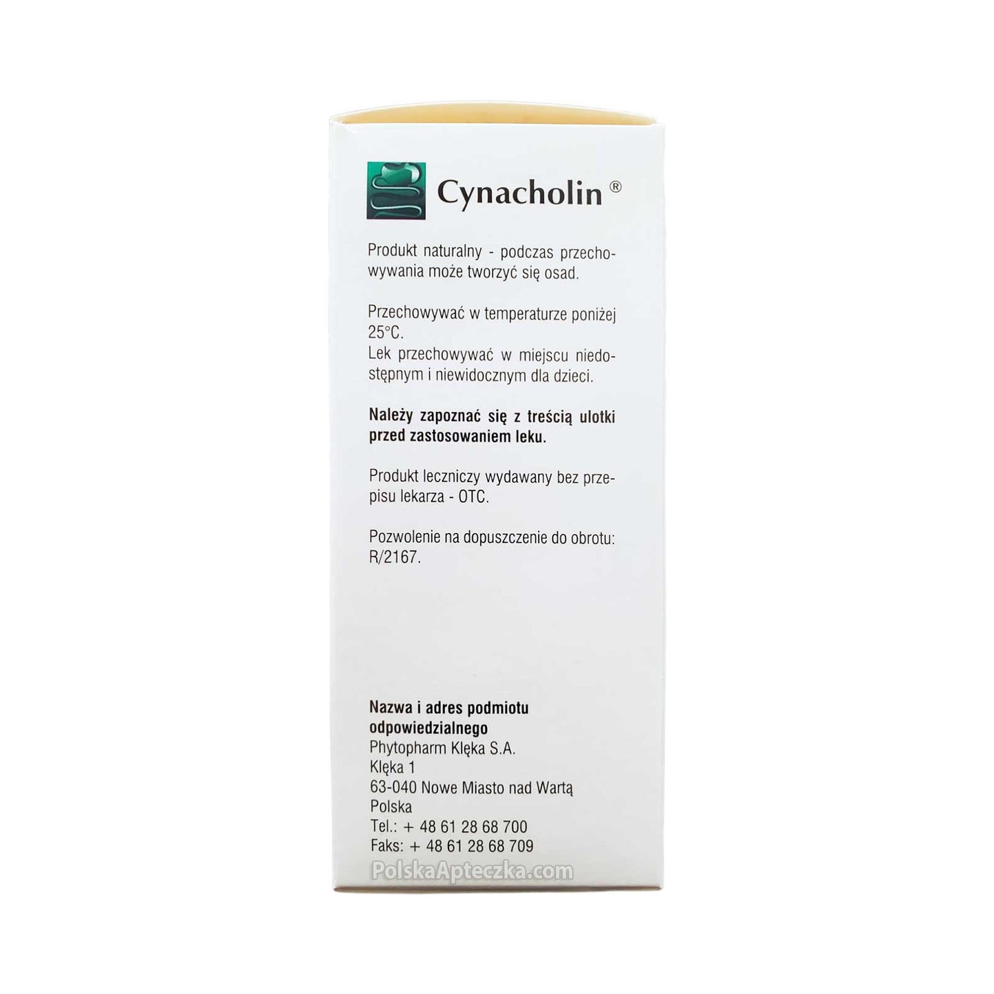 Cynacholin płyn doustny 100 ml