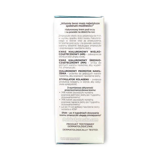 Dermika Hialiq Spectrum, Hialuronowy Krem pod oczy i na powieki 15ml