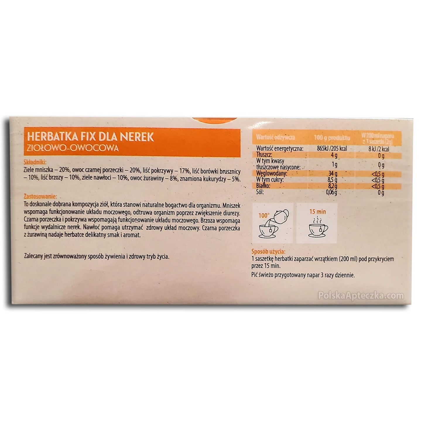 Dla Nerek Herbatka Fix, 20 sztuk, Herbapol