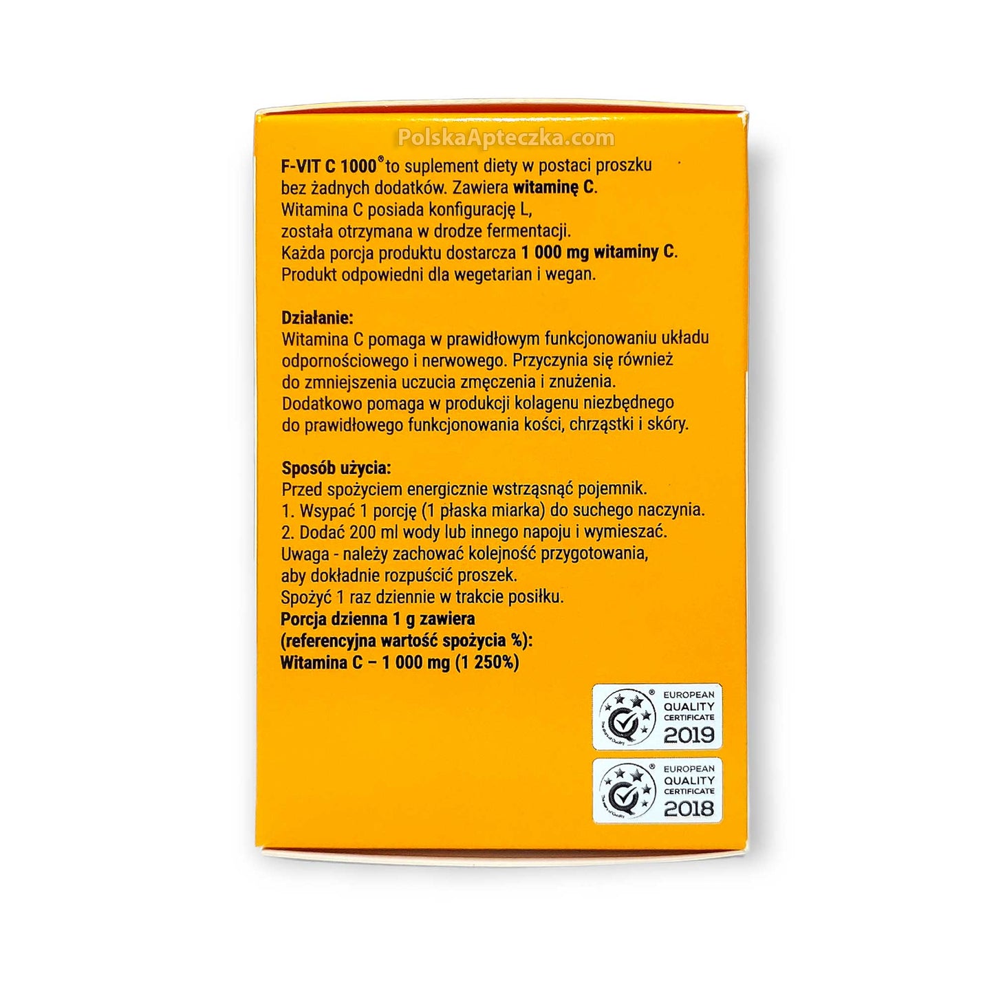 F-Vit C 1000, Lewoskrętna Witamina C Proszek 90g