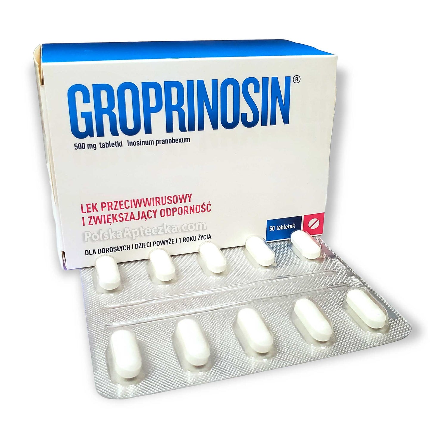 groprinosin 500mg 50 tabletek