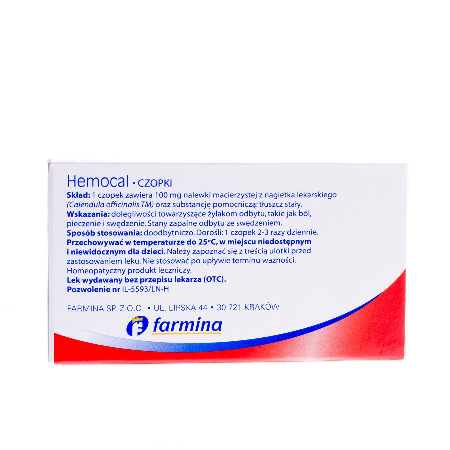 Hemocal czopki 10 czopkow