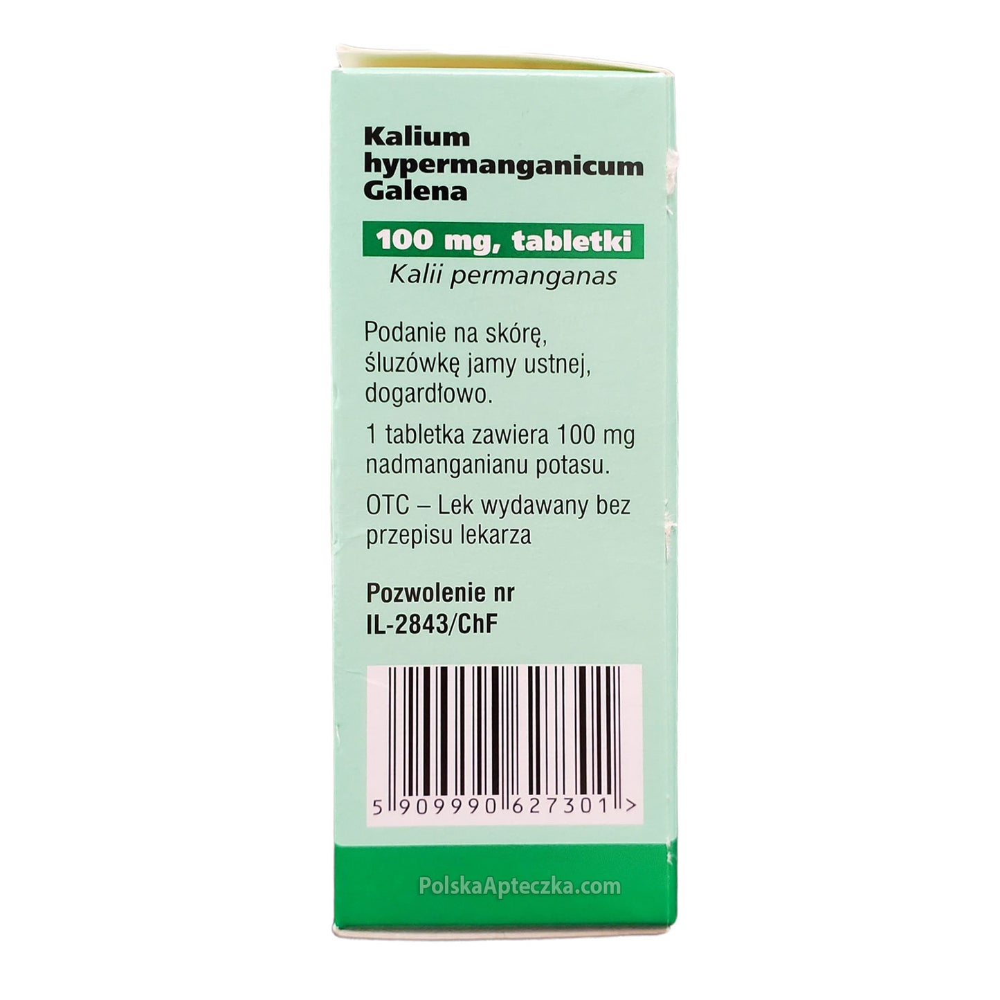 nadmanganian potasu 100mg tabletki