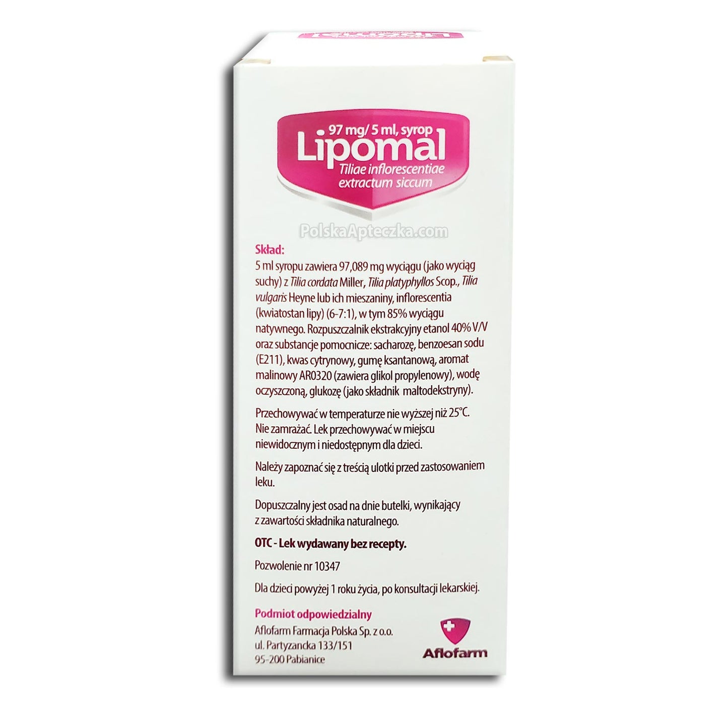 Lipomal syrop 125g, Aflofarm