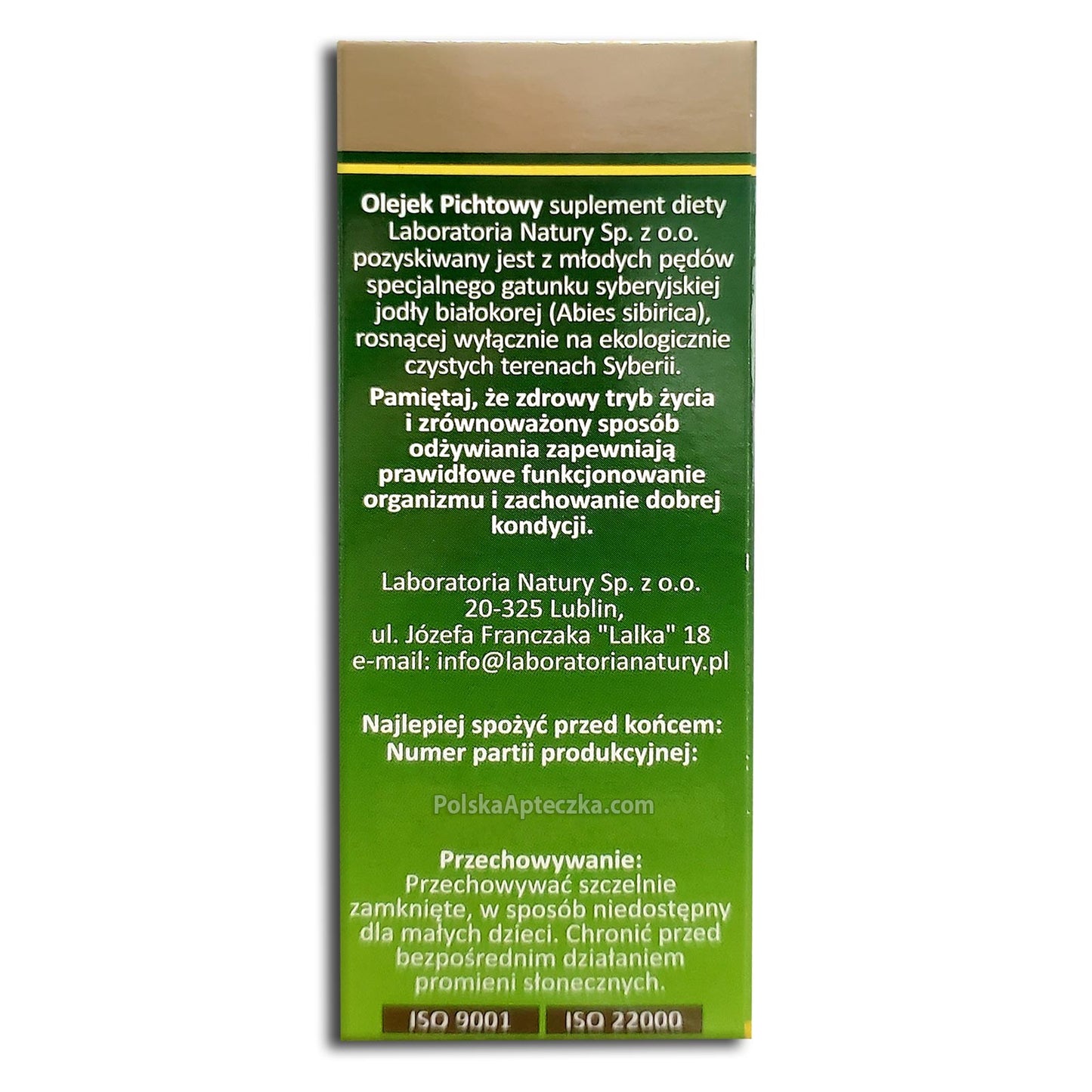 Olejek Pichtowy 50 ml, Laboratoria Natury