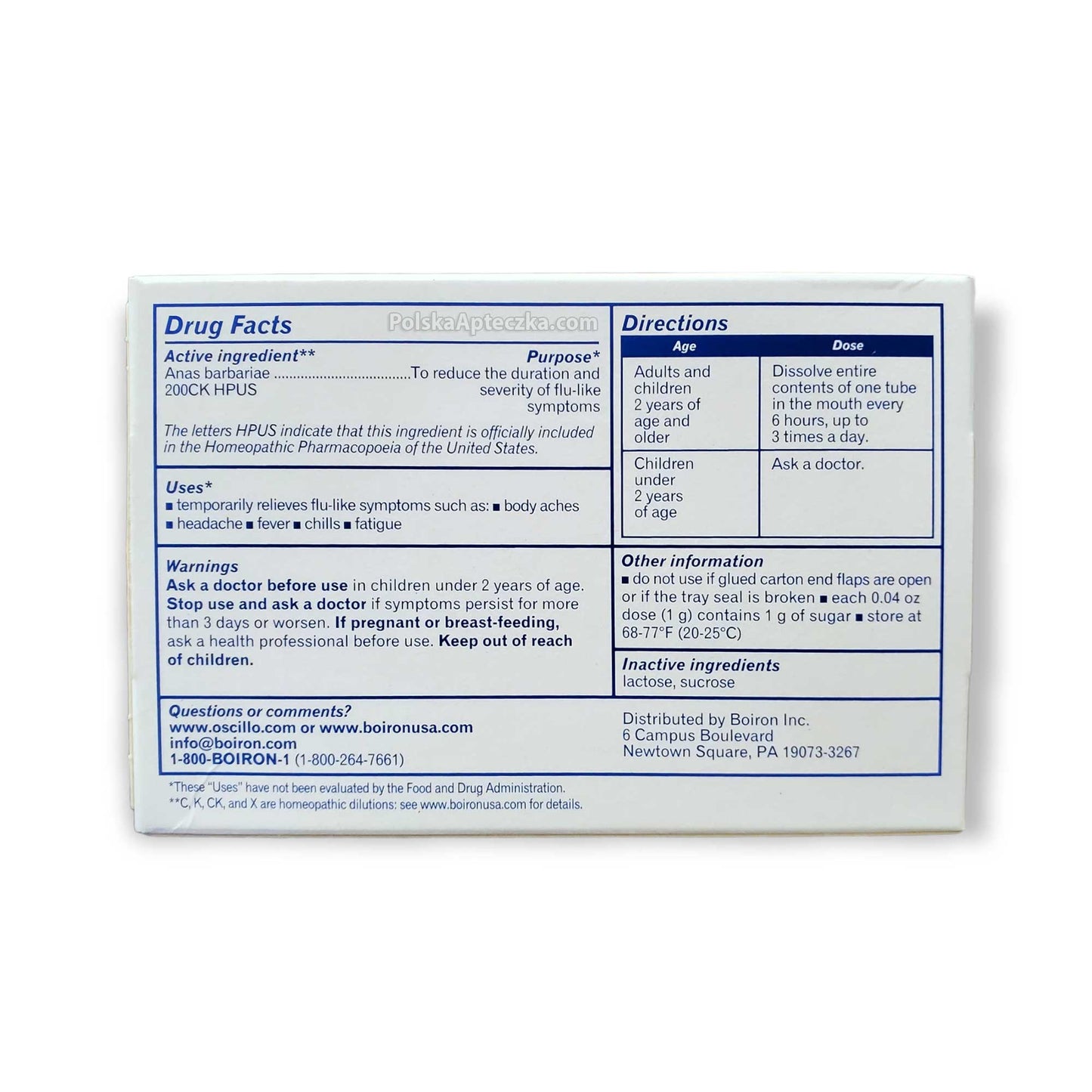 Oscillococcinum 6 doses, Boiron