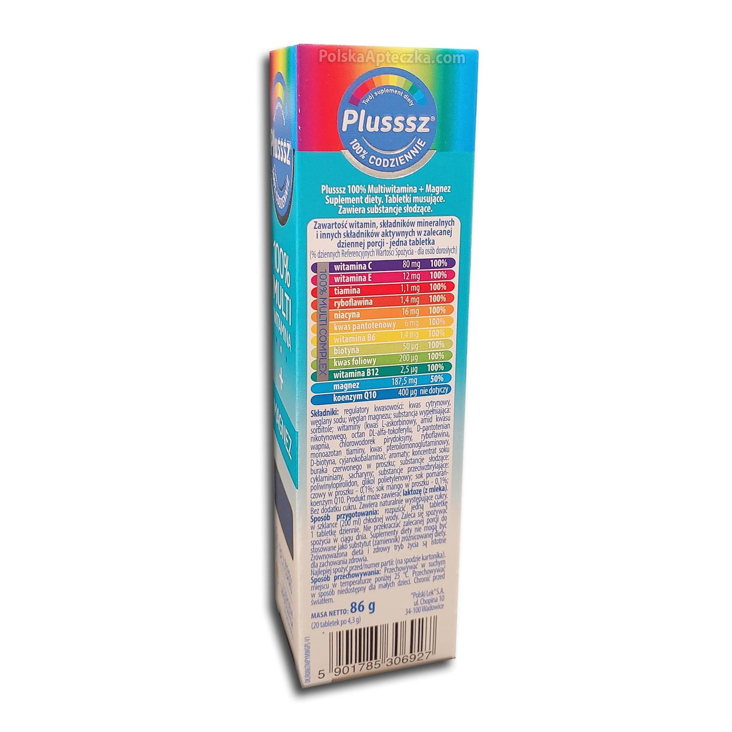 Plusssz Magnez Multivitamina, 20 tabletek