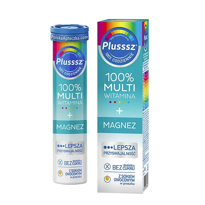 Plusssz Magnez Multivitamina, 20 tabletek