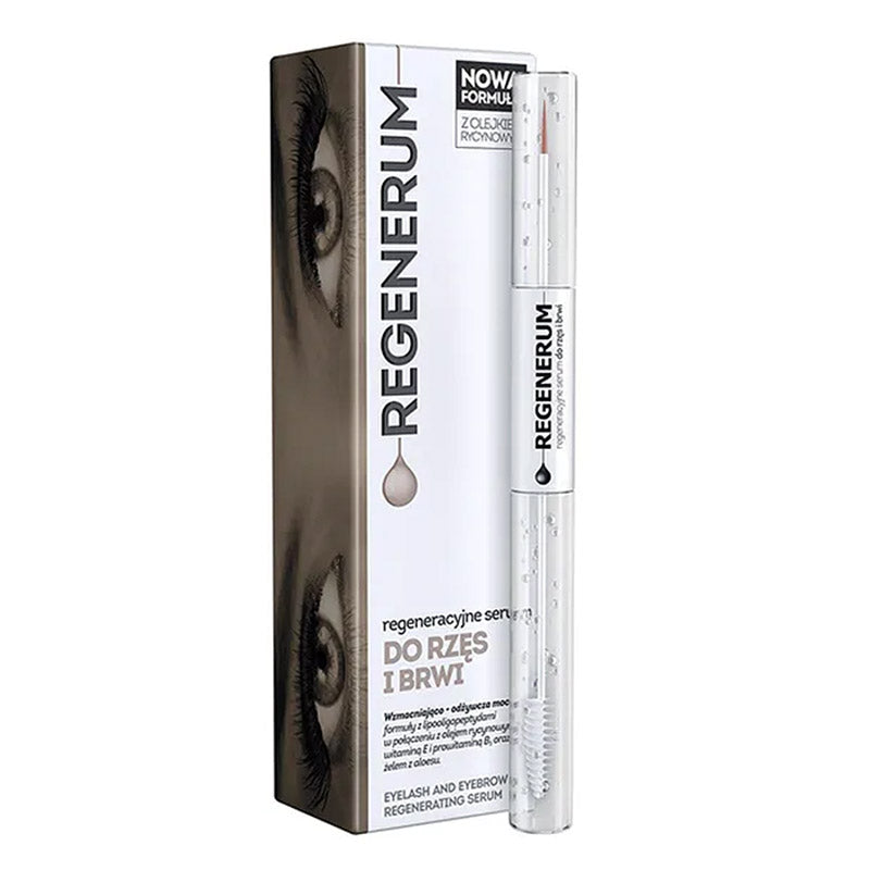 Regenerum Eyelash & Eyebrow Serum – Biotin and Arginine formula for lash and brow growth, 4ml
