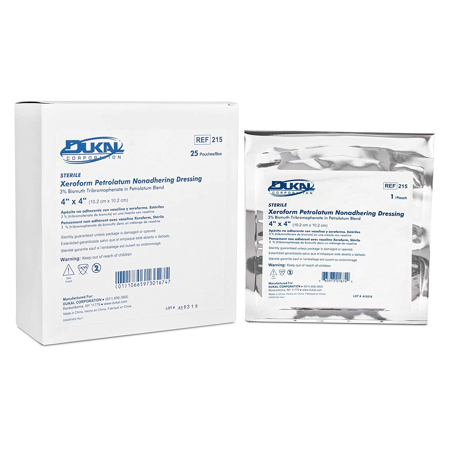 Xeroform Petrolatum Nonadhering Dressing (10.2cm x 10.2 cm), 25 pouche – Apteczka Xeroform Petrolatum Nonadhering Dressing (10.2cm x 10.2 cm), 25 pouche – Apteczka