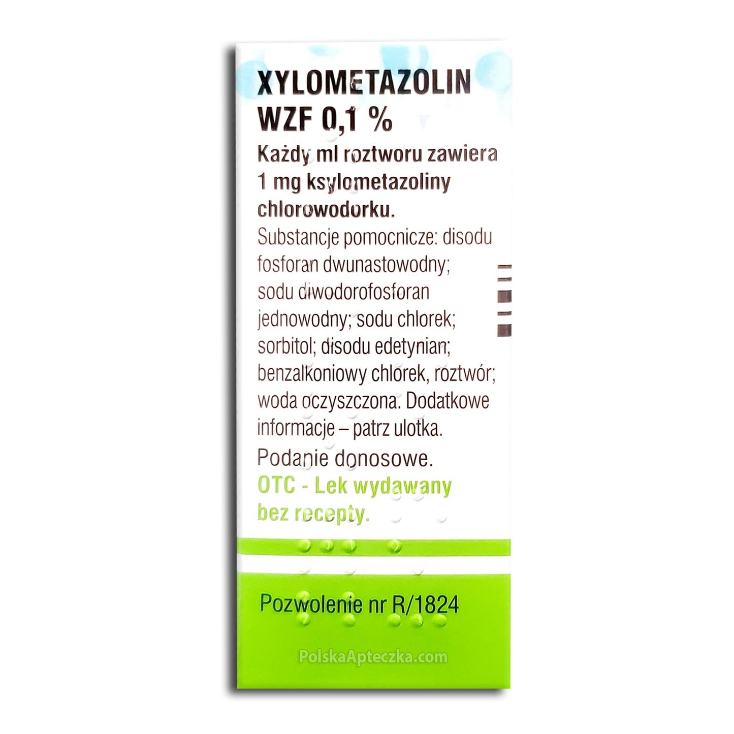 Xylometazolin WZF 0.1%, krople do nosa, 10ml