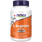 NOW Foods L-Arginine 500 mg - 250 Veg Capsules / L-arginina 500 mg - 250 kapsułek roślinnych