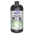 NOW Foods MCT Oil, Organic - 32 fl. oz. / MCT olejek, produkt ekologiczny - 32 fl oz