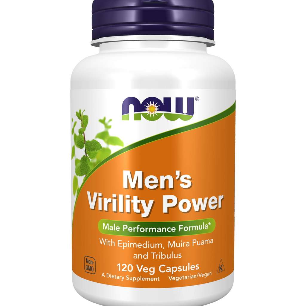 NOW Foods Men's Virility Power - 120 Veg Capsules / mężczyzn's Virility Power - 120 kapsułek roślinnych