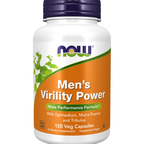 NOW Foods Men's Virility Power - 120 Veg Capsules / mężczyzn's Virility Power - 120 kapsułek roślinnych