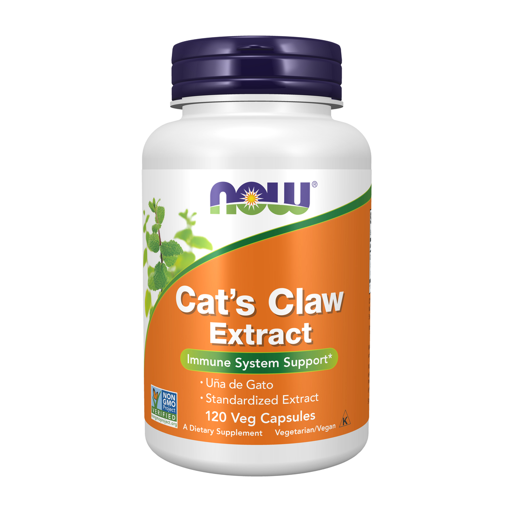 NOW Foods Cat's Claw Extract - 120 Veg Capsules / Cat's Claw ekstrakt - 120 kapsułek roślinnych
