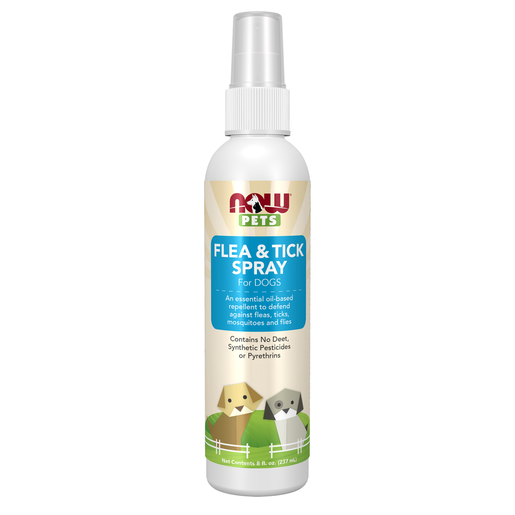 NOW Foods Flea & Tick Spray for Dogs - 8 fl. oz. / Flea & Tick spray dla Dogs - 8 fl oz