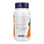 NOW Foods Tri-Chromium™ 500 mcg with Cinnamon - 90 Veg Capsules – Left label / Etykieta producenta