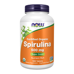 NOW Foods Spirulina 500 mg, Organic - 500 Tablets / Spirulina 500 mg, produkt ekologiczny - 500 tabletek