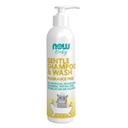 NOW Foods Gentle Baby Shampoo & Wash, Fragrance Free - 8 fl. oz. / Gentle dla niemowląt szampon & Wash, bez dodatków zapachowych - 8 fl oz