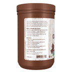 NOW Foods Cocoa Powder, Organic - 12 oz. – left label / Etykieta producenta