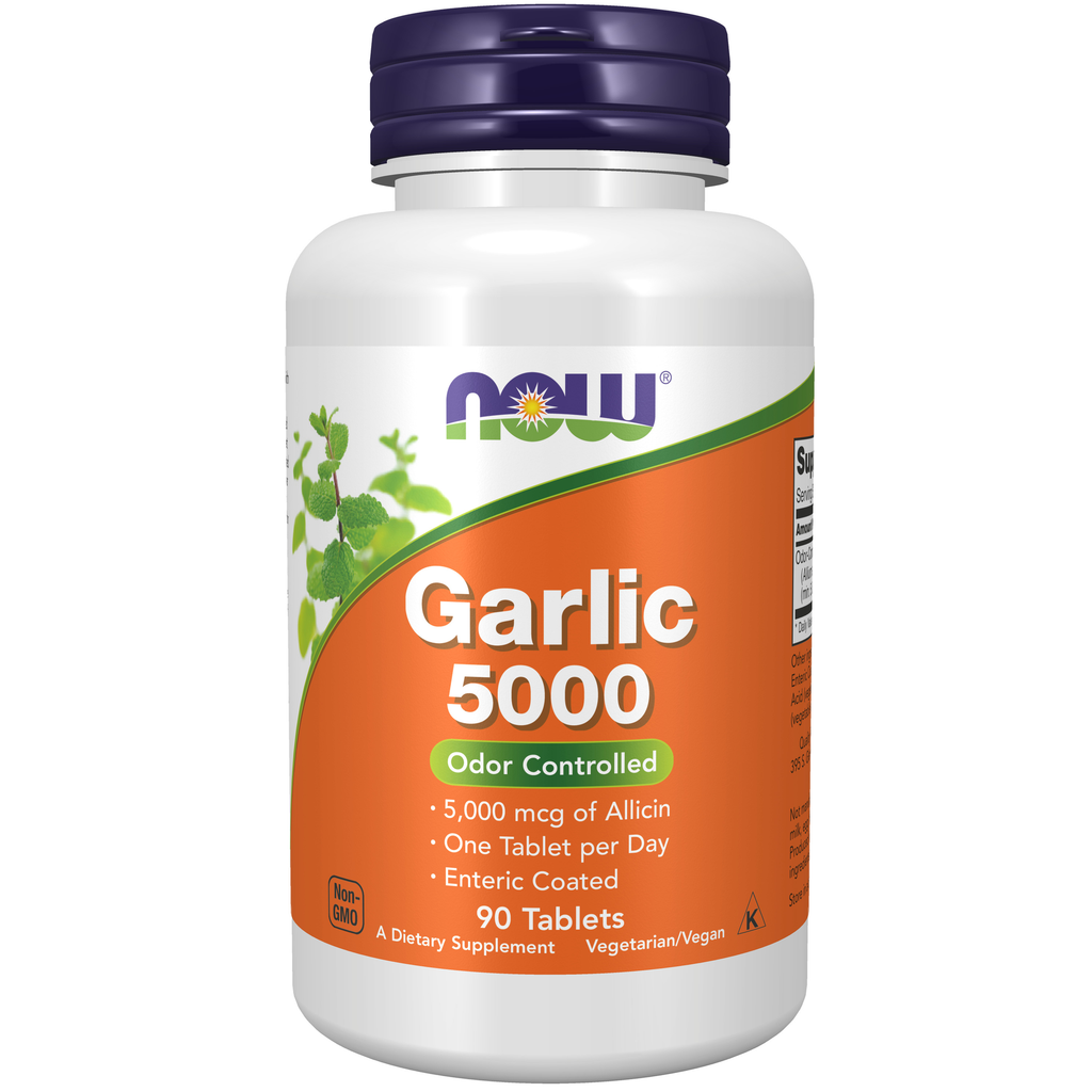 NOW Foods Garlic 5000 - 90 Tablets / czosnek 5000 - 90 tabletek