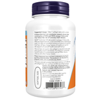 NOW Foods Cod Liver Oil, Extra Strength 1,000 mg - 90 Softgels – Left label / Etykieta producenta