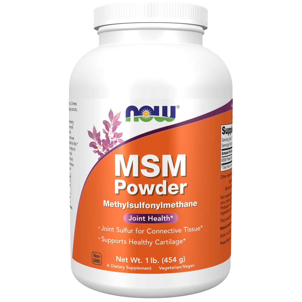 NOW Foods MSM Powder - 1 lb. / MSM proszek - 1 lb.