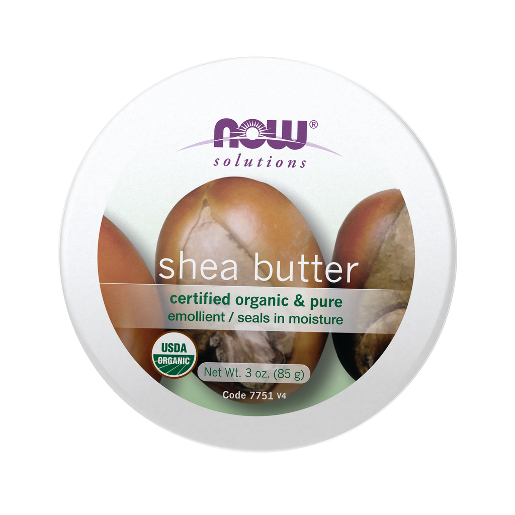 NOW Foods Shea Butter, Organic & Pure - 3 oz. / masło shea, produkt ekologiczny & czysty - 3 oz.