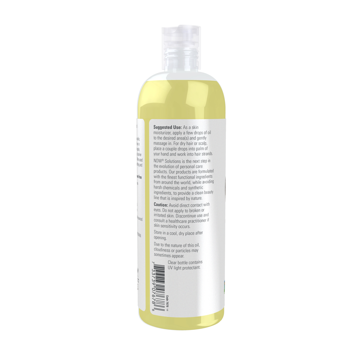 NOW Foods Avocado Oil - 16 fl. oz. – Left label / Etykieta producenta