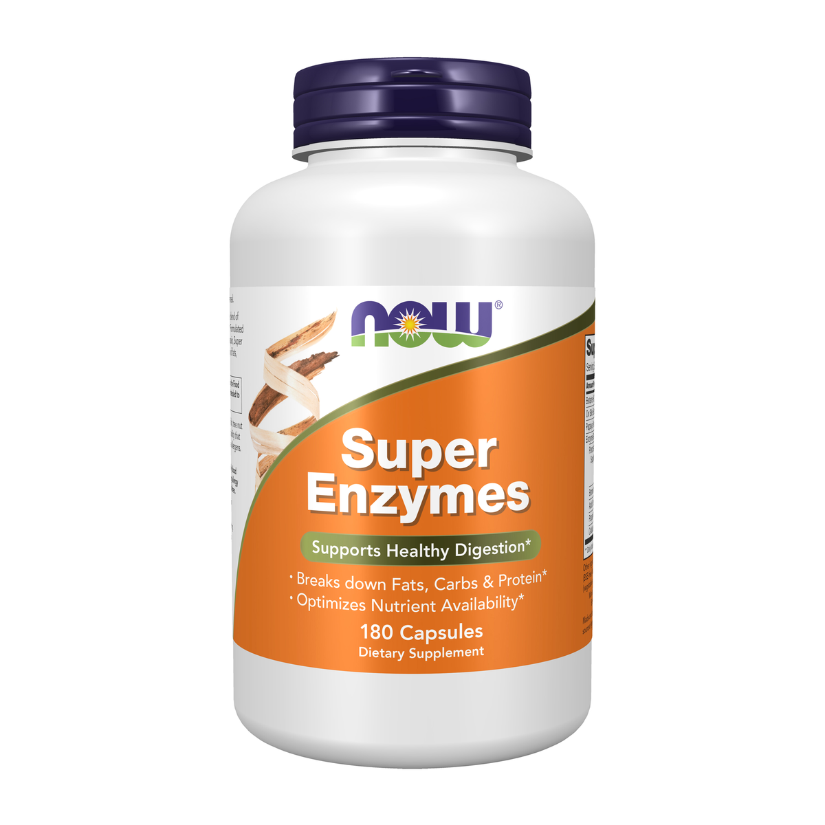 NOW Foods Super Enzymes - 180 Capsules / Super enzymy - 180 kapsułek