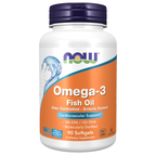 NOW Foods Omega-3, Molecularly Distilled & Enteric Coated - 90 Softgels / Omega-3, destylowany molekularnie & Enteric Coated - 90 kapsułek miękkich