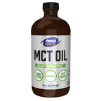 NOW Foods MCT Oil Liquid in Glass Bottle - 16 fl. oz. / MCT olejek płyn in szkło butelka - 16 fl oz