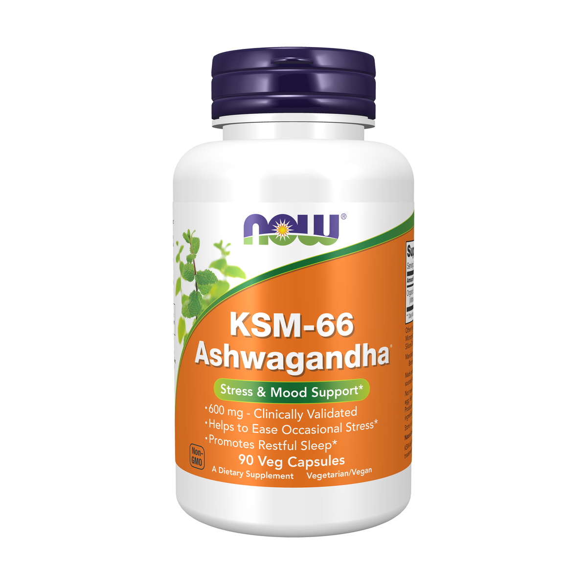 NOW Foods KSM-66 Ashwagandha® - 90 Veg Capsules / KSM-66 Ashwagandha® - 90 kapsułek roślinnych